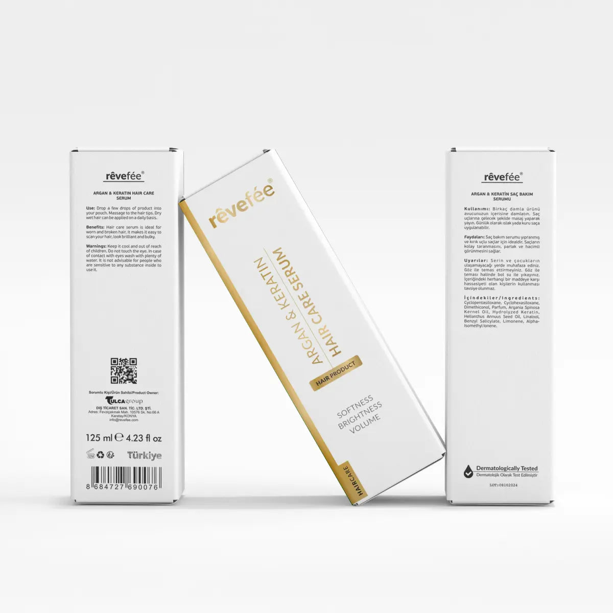 REVEFEE Argan-Keratin Hair Care Serum 125ml