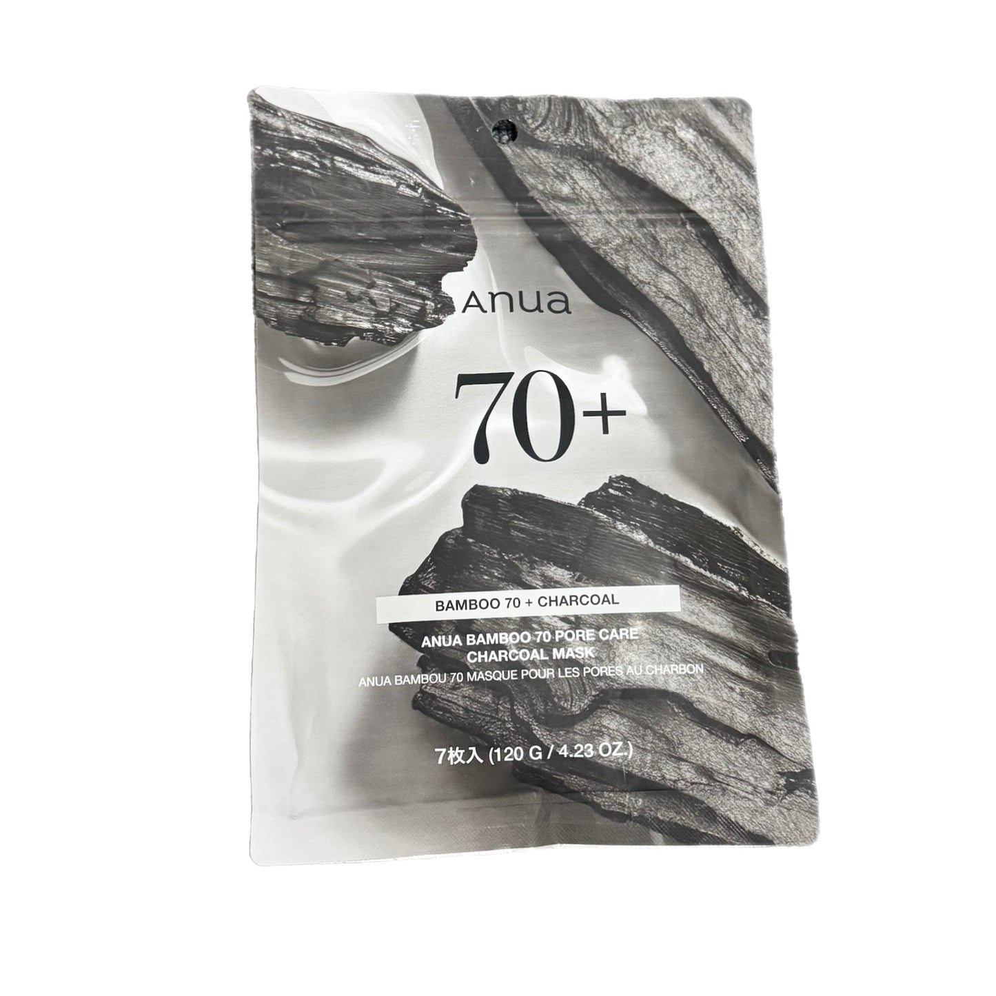 ANUA Bamboo 70 Pore Care Charcoal Mask 7in1 pack 120g