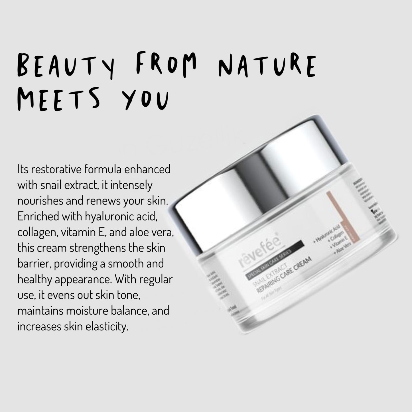 REVEFEE Snail Extract Repairing Care Cream 50g