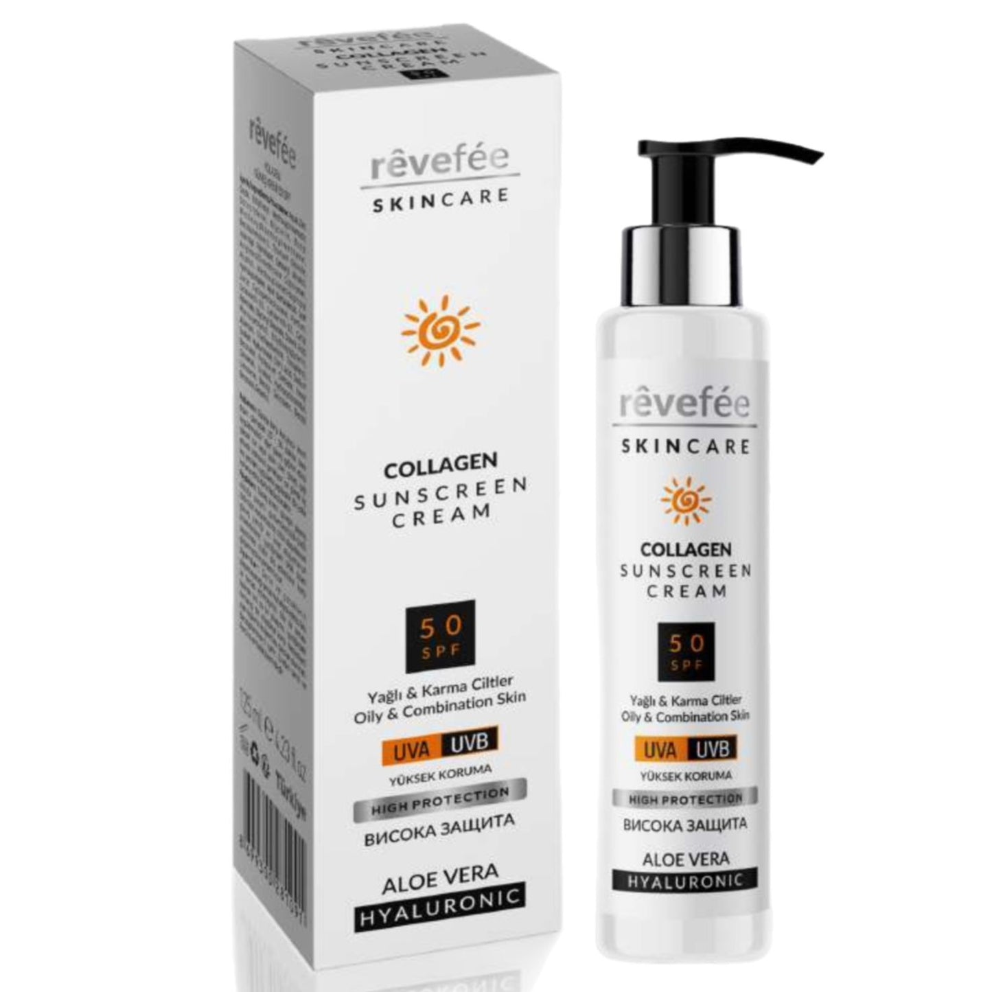 REVEFEE Collagen Sunscreen Cream for Oily and Combination Skin 125ml
