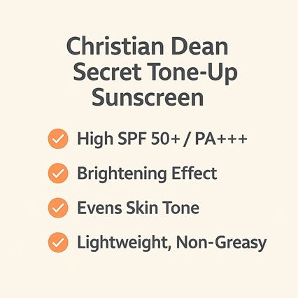 CHRISTIAN DEAN Secret Tone-up Sun Cream SPF50+ PA+++ 70ml / Korean Cosmetics