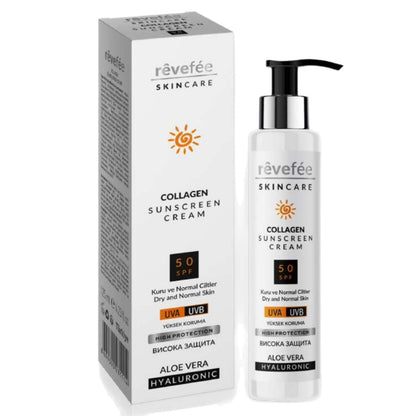 REVEFEE Collagen Sunscreen Cream for Dry and Normal Skin 125ml